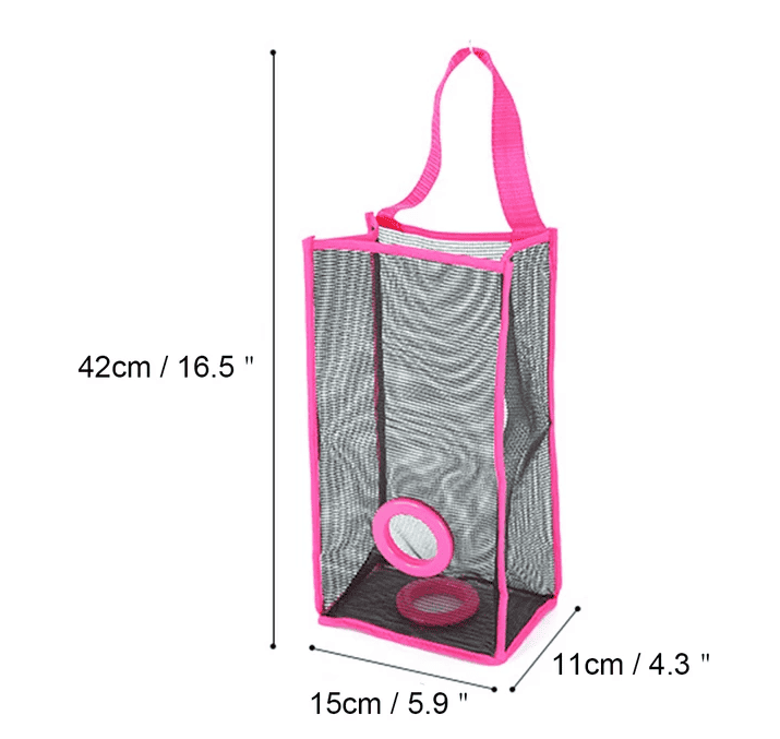 Plastic Bag Storage Basket, Wall-Mounted Plastic Bag Holder, Storage Bag For Shoppers Plastic Bag Storage Basket, Wall-Mounted Plastic Bag Holder, Storage Bag For Shoppers